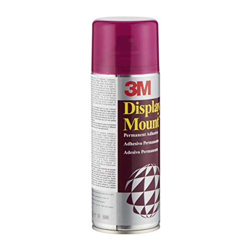 3M Adhesive Spray Display Mount Permanent Transparent 400ml