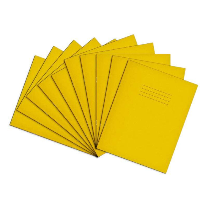 Rhino 9 x 7 Exercise Book 80 Page Ruled F8M Yellow (Pack 100) - VEX554-148-6