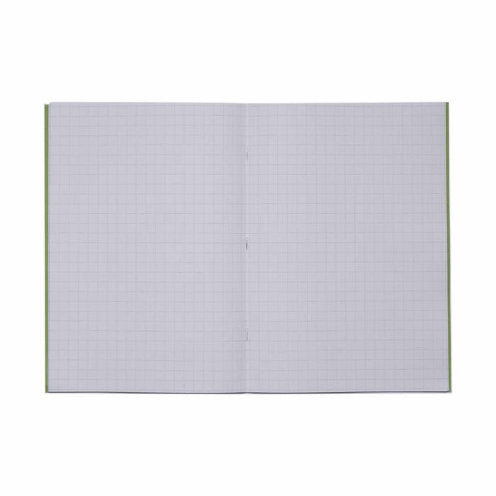 Rhino A4 Exercise Book 32 Page 10mm Squared Light Green (Pack 100) - VDU014-151-8