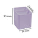 Exacompta Aquarel Pen Box 67764D PS (Polystyrene) Pastel Mauve 7.4 x 7.4 x 9.3 cm