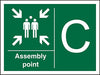 Safe Procedure Sign Assembly Point C Vinyl 20 x 30 cm