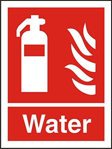 Fire Extinguisher Sign Water Plastic 30 x 20 cm