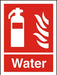 Fire Extinguisher Sign Water Vinyl 30 x 20 cm