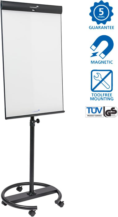 Legamaster Mobile Flipchart Height Adjustable Black 68.2 x 105 cm