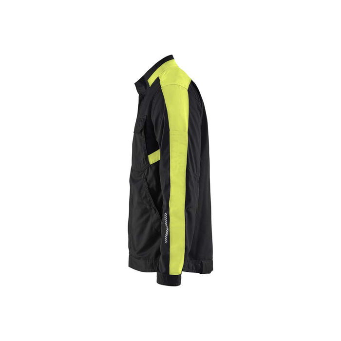 BLÅKLÄDER Jacket 44441832 Cotton, Elastolefin, PL (Polyester) Black, Yellow Size XS