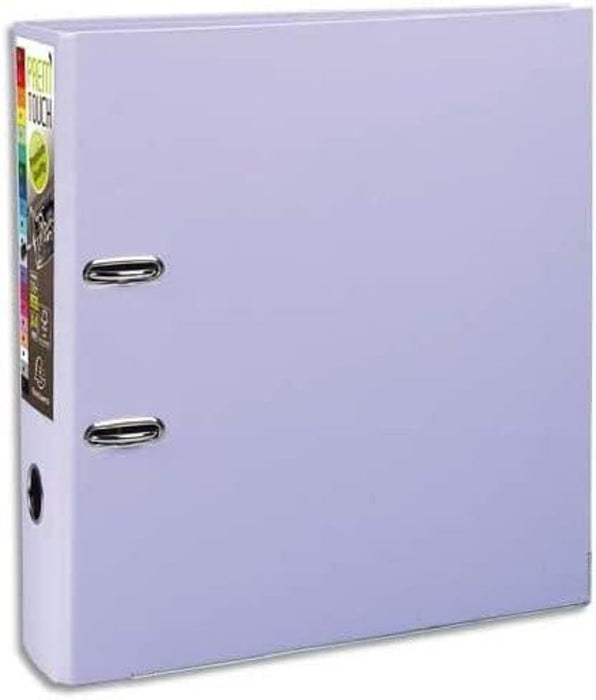 Exacompta Touch Lever Arch File A4 80 mm Purple 2 ring Polypropylene