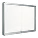 Bi-Office Exhibit Indoor Lockable Notice Board Magnetic 8 x A4 Wall Mounted 96.7 (W) x 70.6 (H) cm White