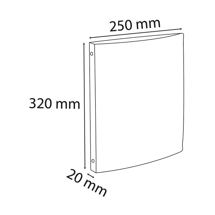 Exacompta Presentation Ring Binder Polypropylene A4 4 ring 15 mm Assorted Pack of 5