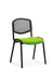 Dynamic Stacking Chair ISO Black Frame Mesh Back Myrrh Green Fabric Seat Pack of 4 Without Arms