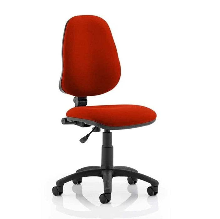 Dynamic Permanent Contact Backrest Task Operator Chair Without Arms Eclipse I Tabasco Red Seat Without Headrest High Back