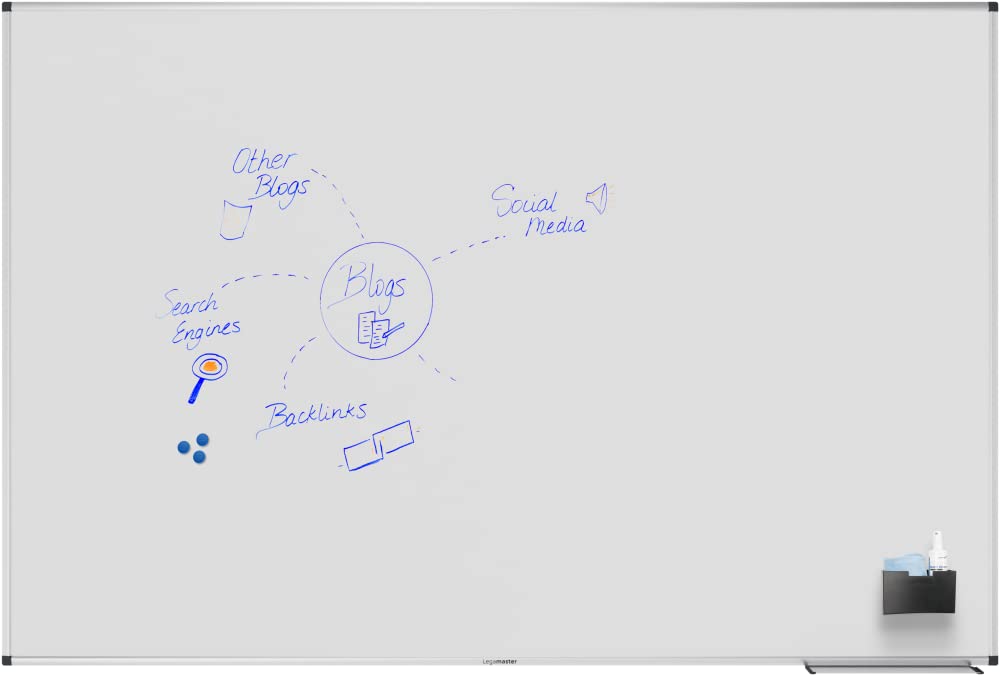 Legamaster UNITE PLUS Magnetic Whiteboard Enamel 180 x 120 cm