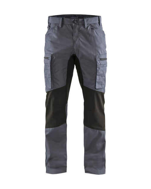 BLÅKLÄDER Trousers 14591845 Cotton, PL (Polyester) Grey, Black Size 47S