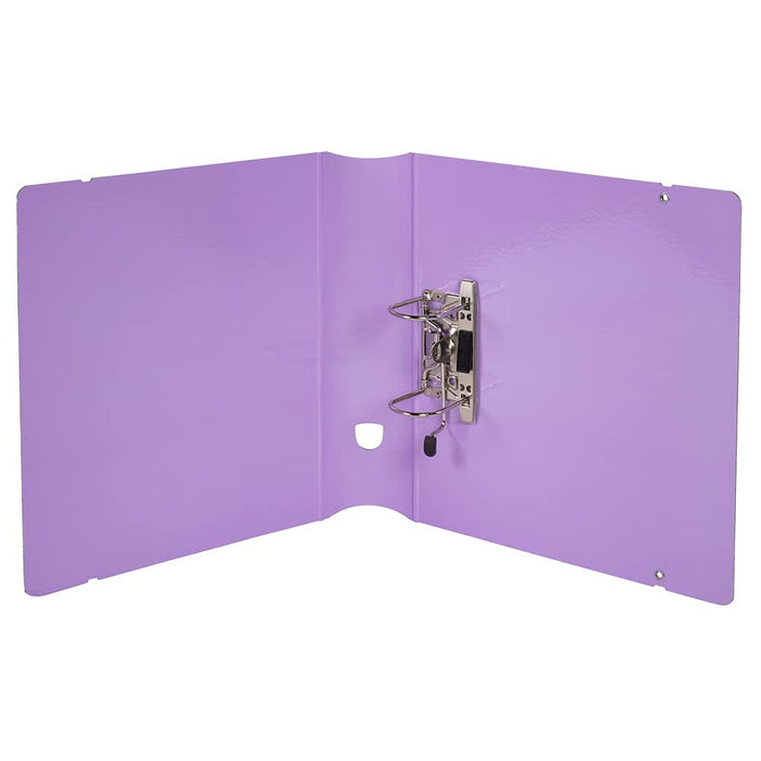 Exacompta Lever Arch File Aquarel A4 80 mm Mauve Carton Pellic Pap Glossy Portrait