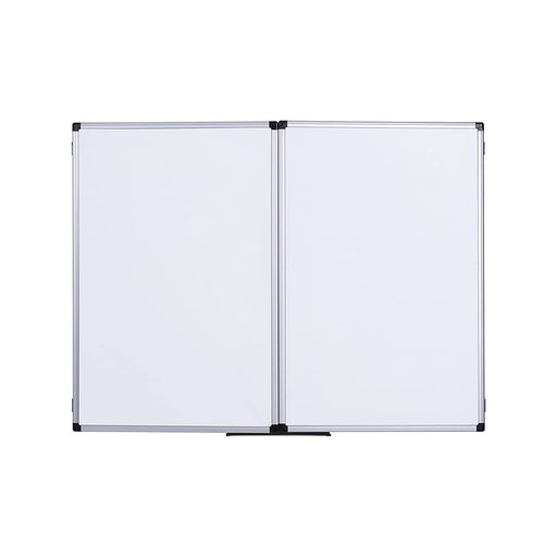 Bi-Office Folding Whiteboard Magnetic Lacquered Steel Double 90 (W) x 60 (H) cm