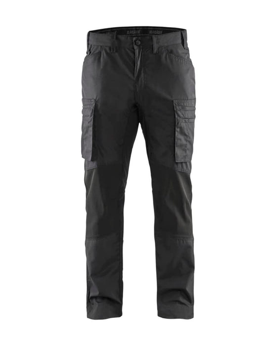 BLÅKLÄDER Trousers 14591845 Cotton, PL (Polyester) Black, Dark Grey Size 43S