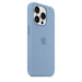 Apple - Back cover for mobile phone - MagSafe compatibility - silicone - winter blue - for iPhone 15 Pro