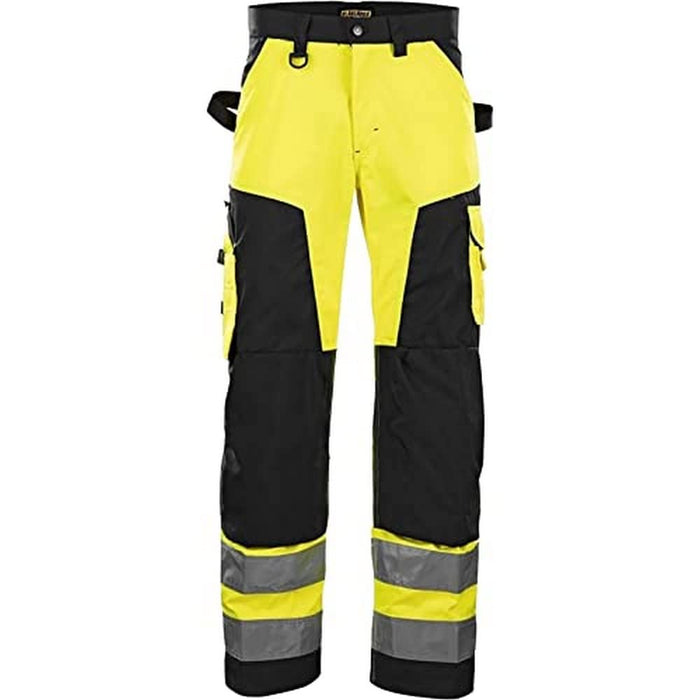 BLÅKLÄDER Trousers 15661811 Cotton, PL (Polyester) Yellow, Black Size 47S