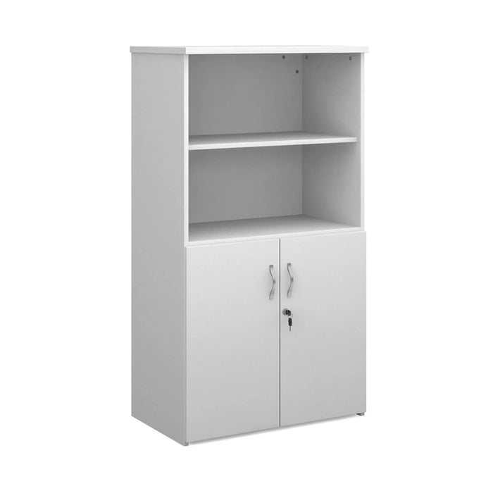 Dams International Combination Unit with Lockable Door and 3 Shelves Universal 800 x 470 x 1440 mm White