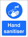 Stewart Superior Health and Safety Sign Hand Sanitiser Vinyl Blue, White 30 x 20 cm