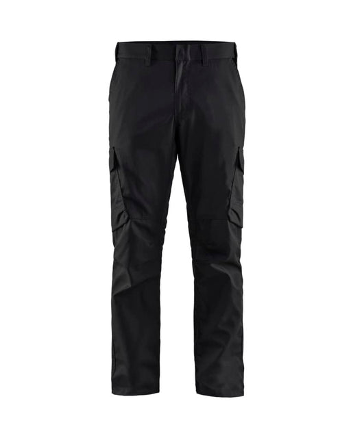 BLÅKLÄDER Trousers 14441832 Cotton, Elastolefin, PL (Polyester) Black, Red Size 38L