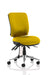 Dynamic Independent Seat and Medium Back Task Operator Chair Without Arms Chiro Senna Yellow Seat Without Headrest