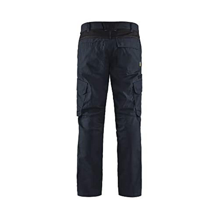 BLÅKLÄDER Trousers 14441832 Cotton, Elastolefin, PL (Polyester) Dark Navy, Black Size 36R