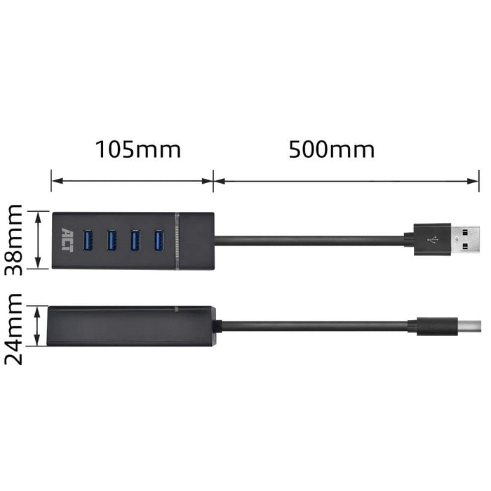 ACT Usb Hub AC6300 4 USB-A