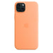 Apple - Back cover for mobile phone - MagSafe compatibility - silicone - orange sorbet - for iPhone 15 Plus