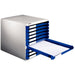 Leitz Desktop Drawer Unit 5 52800035 A4 Maxi Polystyrene, Plastic Blue 28.5 x 35.5 x 29 cm