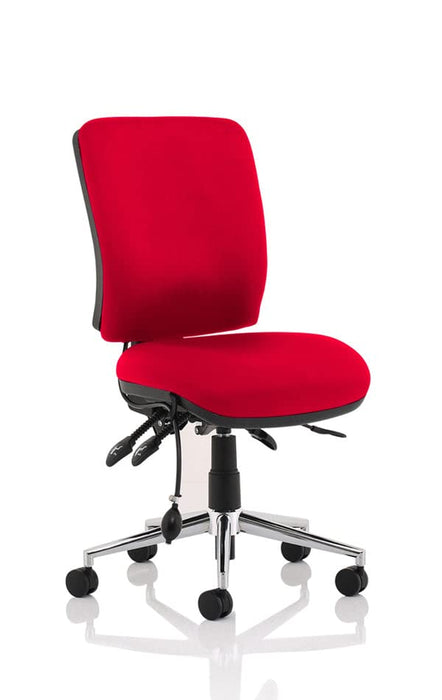 Dynamic Independent Seat & Back Task Operator Chair Without Arms Chiro Bergamot Cherry Seat Medium Back