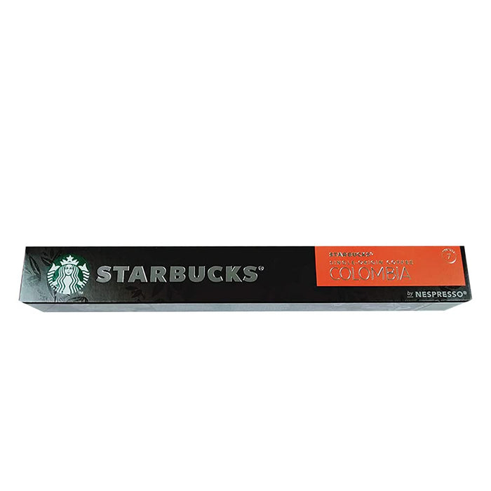 Starbucks Single-Origin Colombia Caffeinated Ground Coffee Pods Box Espresso Medium 5.7 g Pack of 10