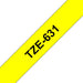 Brother P-touch Labelling Tape Authentic TZe-631 Adhesive Black on Yellow 12 mm x 8 m