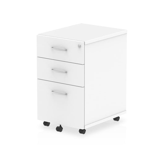 Impulse Under Desk Pedestal 3 Drawer White