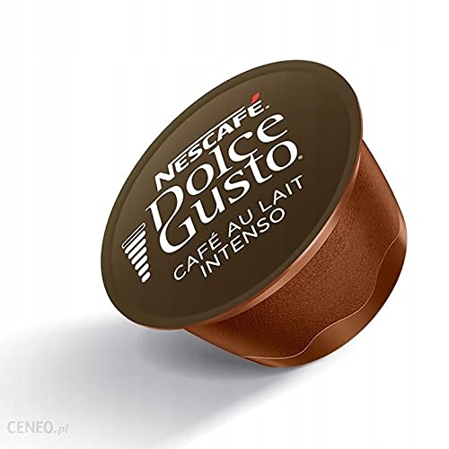 NESCAFÃ‰ Dolce Gusto Cafe Au Lait Intenso Caffeinated Ground Coffee Pods Box Cafe Au Lait 7 g Pack of 8 x Coffee + 8 x Milk Pods