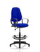 Dynamic Permanent Contact Backrest Task Operator Chair Loop Arms Eclipse I Stevia Blue Seat Without Headrest High Back