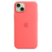 Apple - Back cover for mobile phone - MagSafe compatibility - silicone - guava - for iPhone 15 Plus