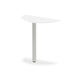 Dynamic D-End Desk White MFC Post Leg Grey Frame Impulse 1600 x 800 x 730mm