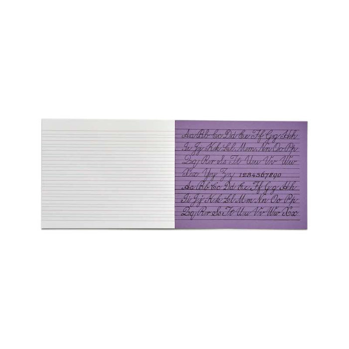 Rhino 6 x 8 Learn to Write Book 32 Page Purple Narrow-Ruled LTW4B:15R (Pack 100) - SDXB4-4