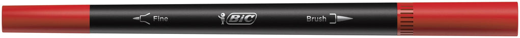 BIC Dual Felt Tip Pen 0.7 mm Intensity Assorted Pack of 12