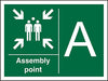 Safe Procedure Sign Assembly Point A Plastic 30 x 40 cm