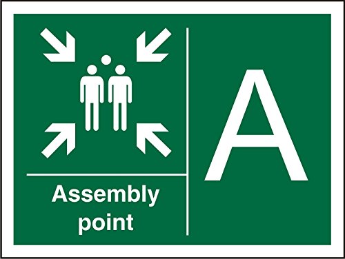 Safe Procedure Sign Assembly Point A Vinyl 20 x 30 cm