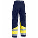 BLÅKLÄDER Trousers 15641811 Cotton, PL (Polyester) Navy Blue, Yellow Size 42R