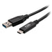 C2G 1ft USB-C to USB-A SuperSpeed USB 5Gbps Cable M/M - USB cable - USB Type A (M) to 24 pin USB-C (M) - USB 3.2 Gen 1 - 30 V - 3 A - 30 cm - molded - black