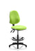 Dynamic Permanent Contact Backrest Task Operator Chair Without Arms Eclipse II Myrrh Green Seat High Back