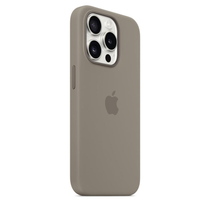 Apple - Back cover for mobile phone - MagSafe compatibility - silicone - clay - for iPhone 15 Pro