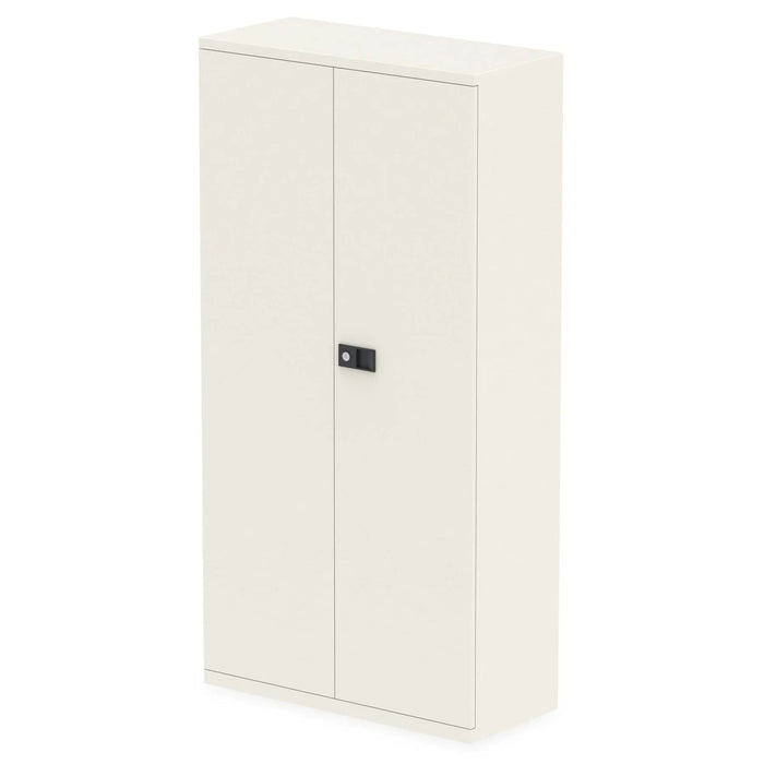 Bisley Regular Door Cupboard Lockable with 3 Shelves Steel E722A03ab9 914 x 400 x 1806mm Chalk