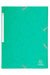 Exacompta 3 Flap Folder 17103H A4 Green 425gsm Pressboard 24x32cm Pack of 25