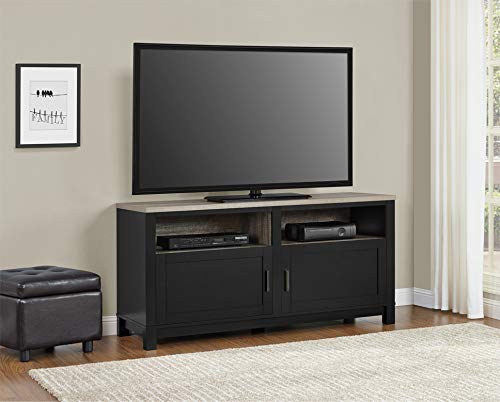 DOREL HOME Carver PB, Paper Wrap; Metal TV Stand Non Lockable 1,358.90 (W) x 500.38 (D) x 680.72 (H) mm Black