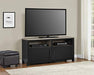 DOREL HOME Carver PB, Paper Wrap; Metal TV Stand Non Lockable 1,358.90 (W) x 500.38 (D) x 680.72 (H) mm Black