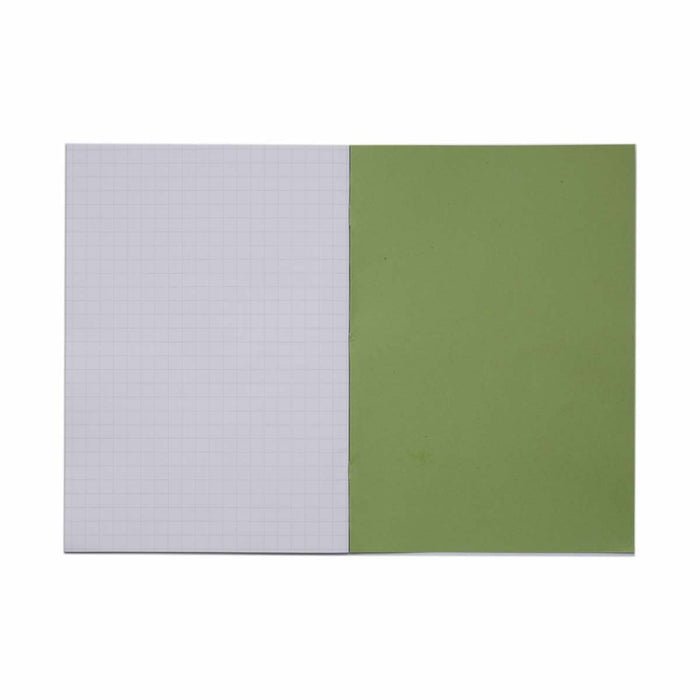 Rhino A4 Exercise Book 32 Page 10mm Squared Light Green (Pack 100) - VDU014-151-8